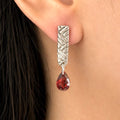Weave drop earrings