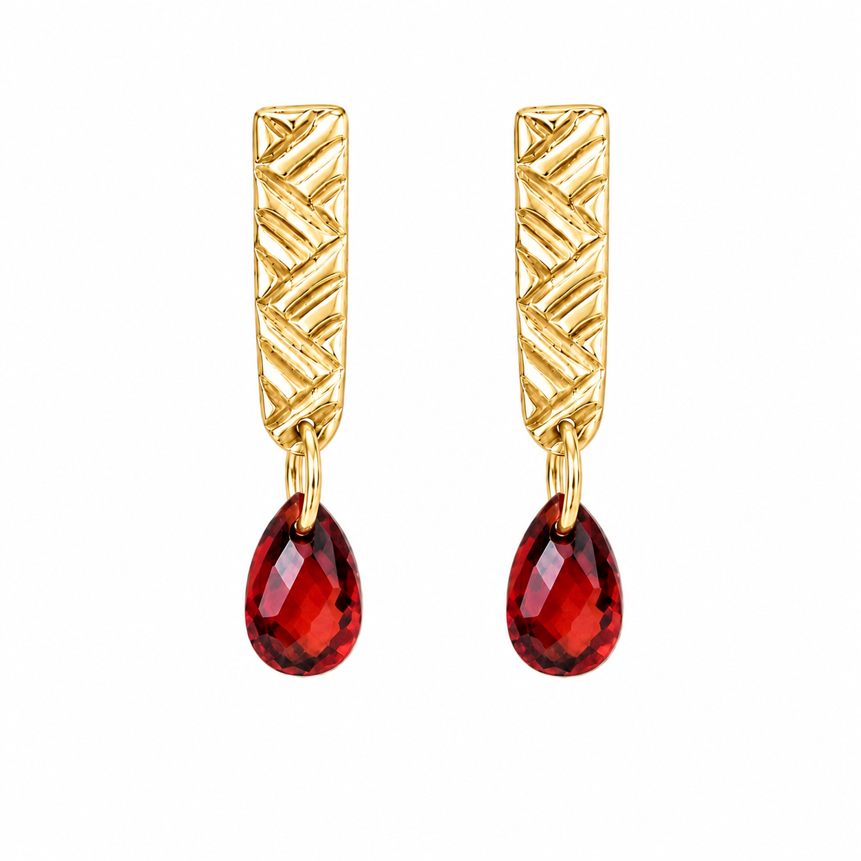 Weave drop earrings