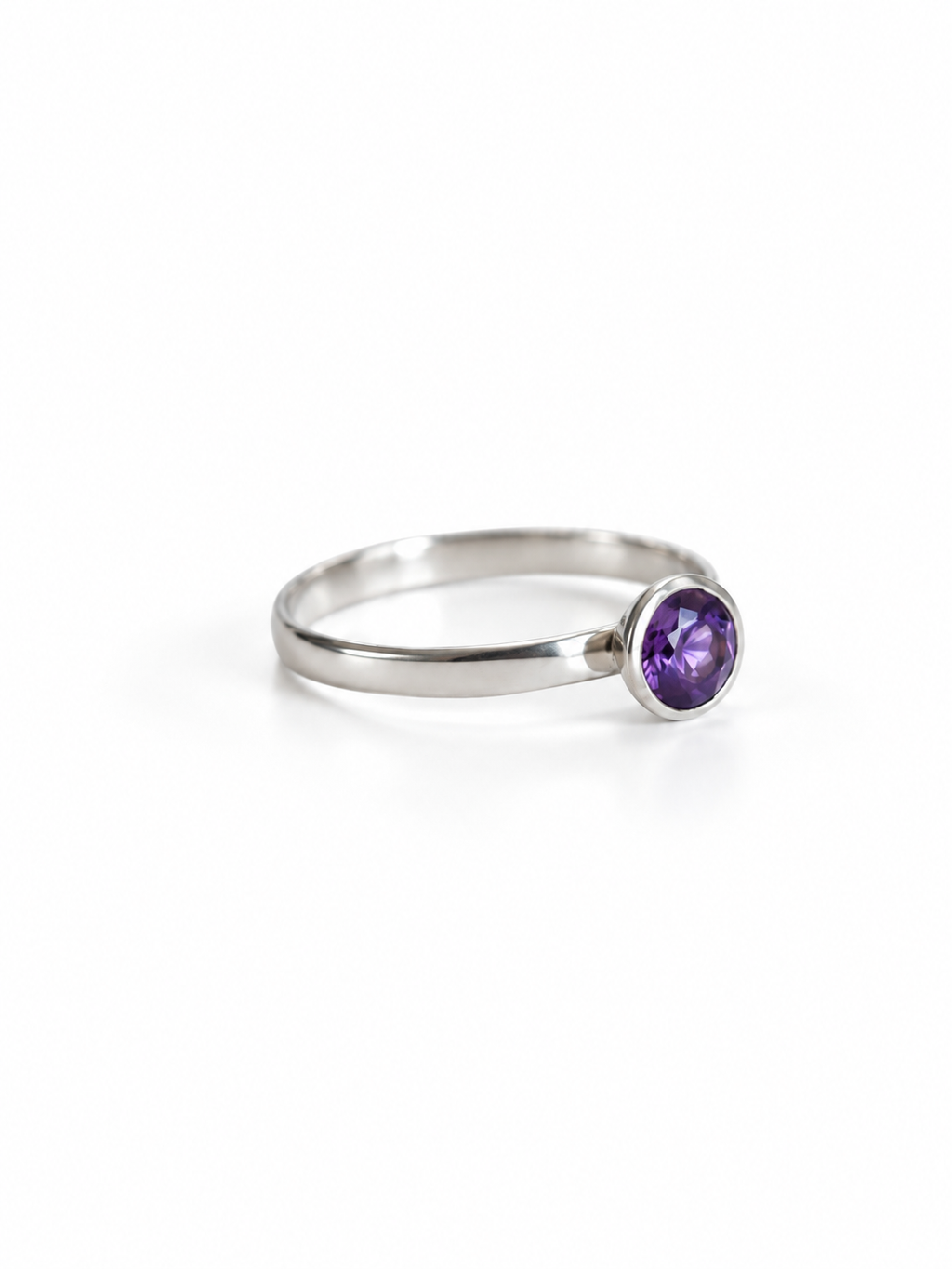 Purple stone ring