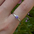 Purple stone ring