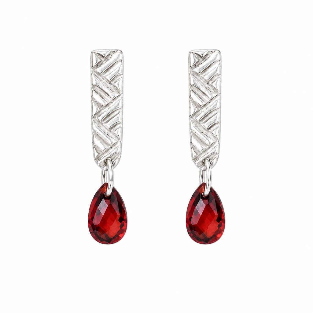 Weave drop earrings
