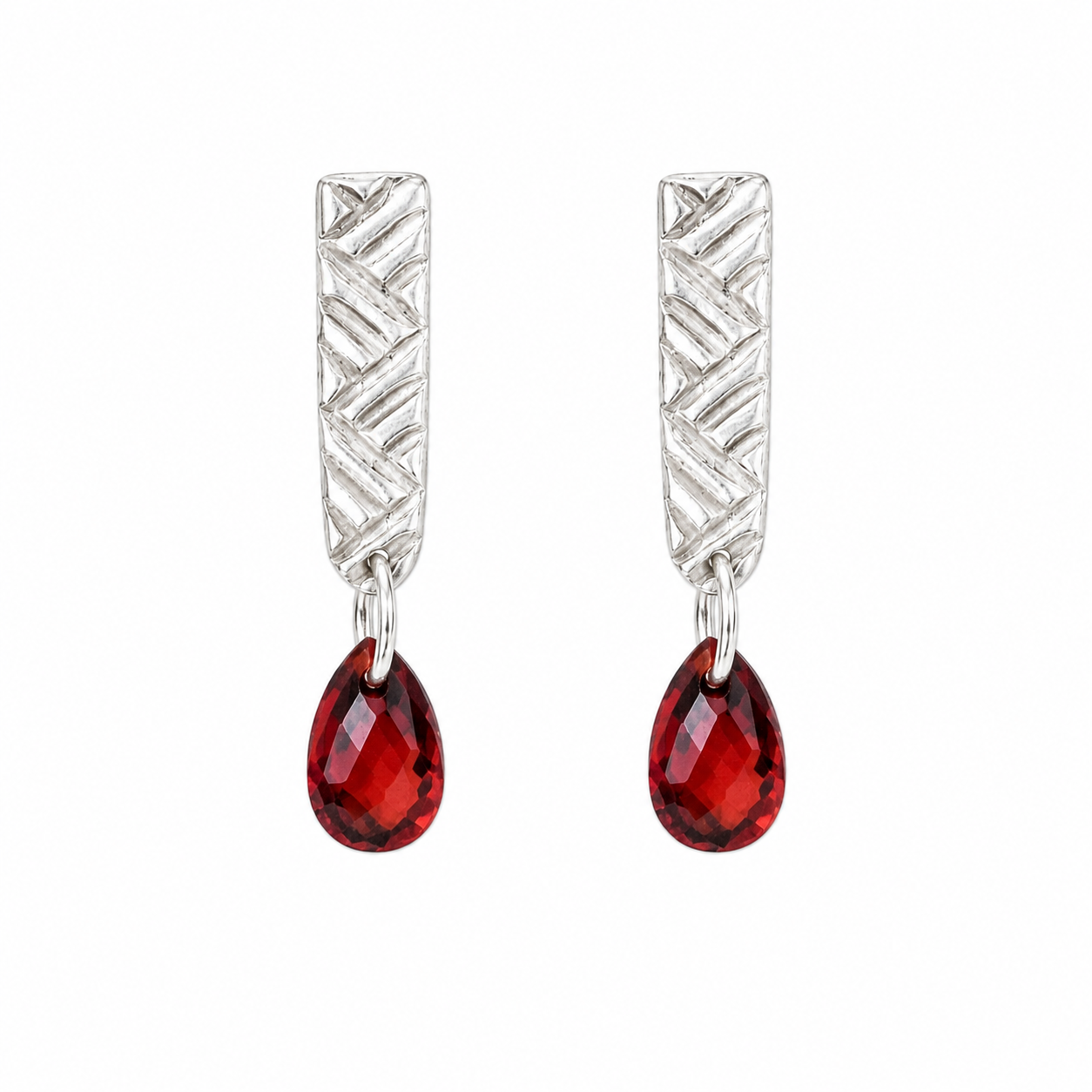 Weave drop earrings